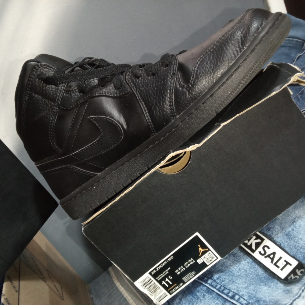 Jordan Black High-Top Sneakers